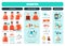 Diabetes Flat Infographics