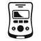 Diabetes glucometer icon, simple style