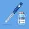 Diabetes Insulin Pen Syringe and Vial
