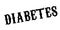 Diabetes rubber stamp