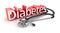 Diabetes text, 3d medicical Concept