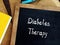 Diabetes Therapy phrase on the page