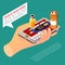 Diabetic Monitoring Isometric Composition