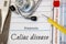 Diagnosis of Celiac disease. Health history document with diagnosis celiac disease is on doctors table, surrounded by stethoscope,