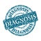 Diagnosis grunge rubber stamp