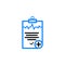 Diagnosis , health, medical, patient, Diagnostic Report Icon