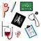 Diagnostics and medical test icons