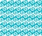 Diagonal blue spiral wave pattern. Seamless vector pattern.