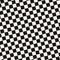 Diagonal checkered seamless pattern. Black and white vector geometric texture