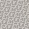 Diagonal dash line pattern. Vector geometric black and white seamless texture