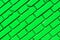 Diagonal green brick wall texture
