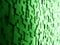 Diagonal green cubes bokeh background