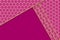 Diagonal layers of overlapping pink patterned paper