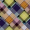 Diagonal madras patchwork plaid cotton pattern. Seamless quilting fabric effect linen check background.