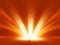 Diagonal orange blast of sunlight rays background