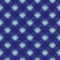 Diagonal scrim linen weave texture vector pattern. Seamless inky blue woven yarn effect backdrop with scribbled strands