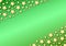 Diagonal stars on green gradient