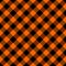 Diagonal tartan Halloween plaid