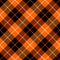 Diagonal tartan Halloween plaid