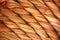 Diagonal twisted wooden fibres