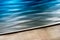 Diagonal vivid motion blur pier abstraction