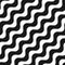 Diagonal wavy lines seamless pattern.