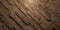 Diagonally arranged warm brown wooden boards or planks randomly shifted surface background texture, empty floor or wall hardwood