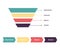 Diagram and chart with funnel marketing, strategy of business and conversion of sale.