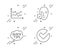Diagram chart, Quick tips and Face accepted icons set. Verify sign. Vector