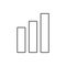 diagram columns icon. Element of cyber security for mobile concept and web apps icon. Thin line icon for website design and