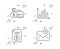 Diagram graph, Salary and Technical info icons set. New mail sign. Vector
