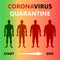 diagram of how body mass index changes from beginning to end of quarantine of pandemic corona virus disease 2019 outbreak. Concept
