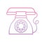 Dial operated telephone , phone gradient icon