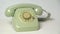 Dialing vintage telephone