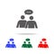 dialogue of people icon. Elements of conversation in multi colored icons. Premium quality graphic design icon. Simple icon for web