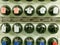 Dials switches buttons military communications technology pattern background