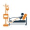 Dialysis, machine, treatment icon. Simple editable vector graphics