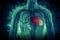 Dialysis process Kidney disease on scientific background