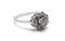 Diamond Blossom Silver Ring