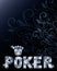 Diamond casino poker card