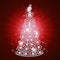 Diamond Christmas Tree / Holiday background