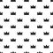 Diamond crown pattern vector seamless