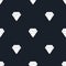 Diamond dark seamless pattern.