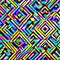 Diamond Dazzle: An image of a geometric pattern created with diamond shapes, in a dazzling array of bright and bold colors3, Gen