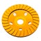 Diamond disk for concrete cutting and abrasion.Close up