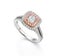 Diamond Engagement Ring with Pink and White Diamonds