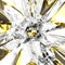 Diamond and Gold Mix Luxury Abstraction. Art Abstract Brilliant Golden Background. Crystal Glas Reflective Chrome Backdrop in