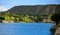 Diamond Head crater beyond Ala Wai Canal, Hawaii