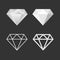 Diamond Icon And Emblem Set