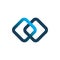 Diamond infinity chain logo design